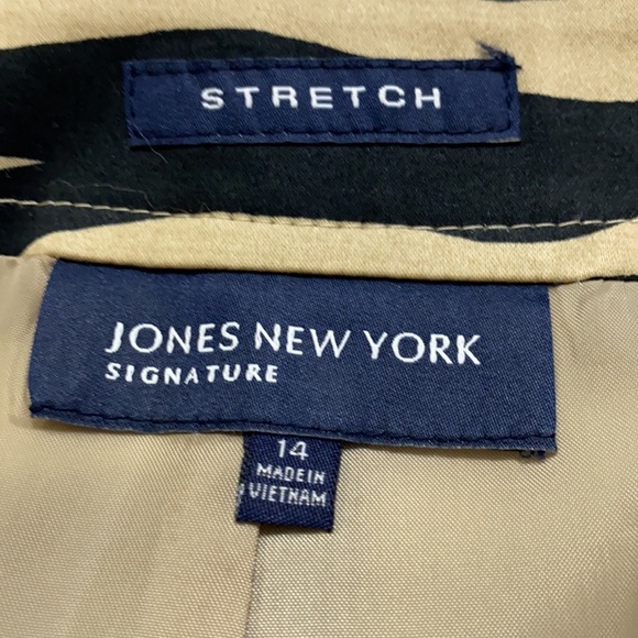 Jones New York Animal Print Cotton Skirt - Picture 5 of 5